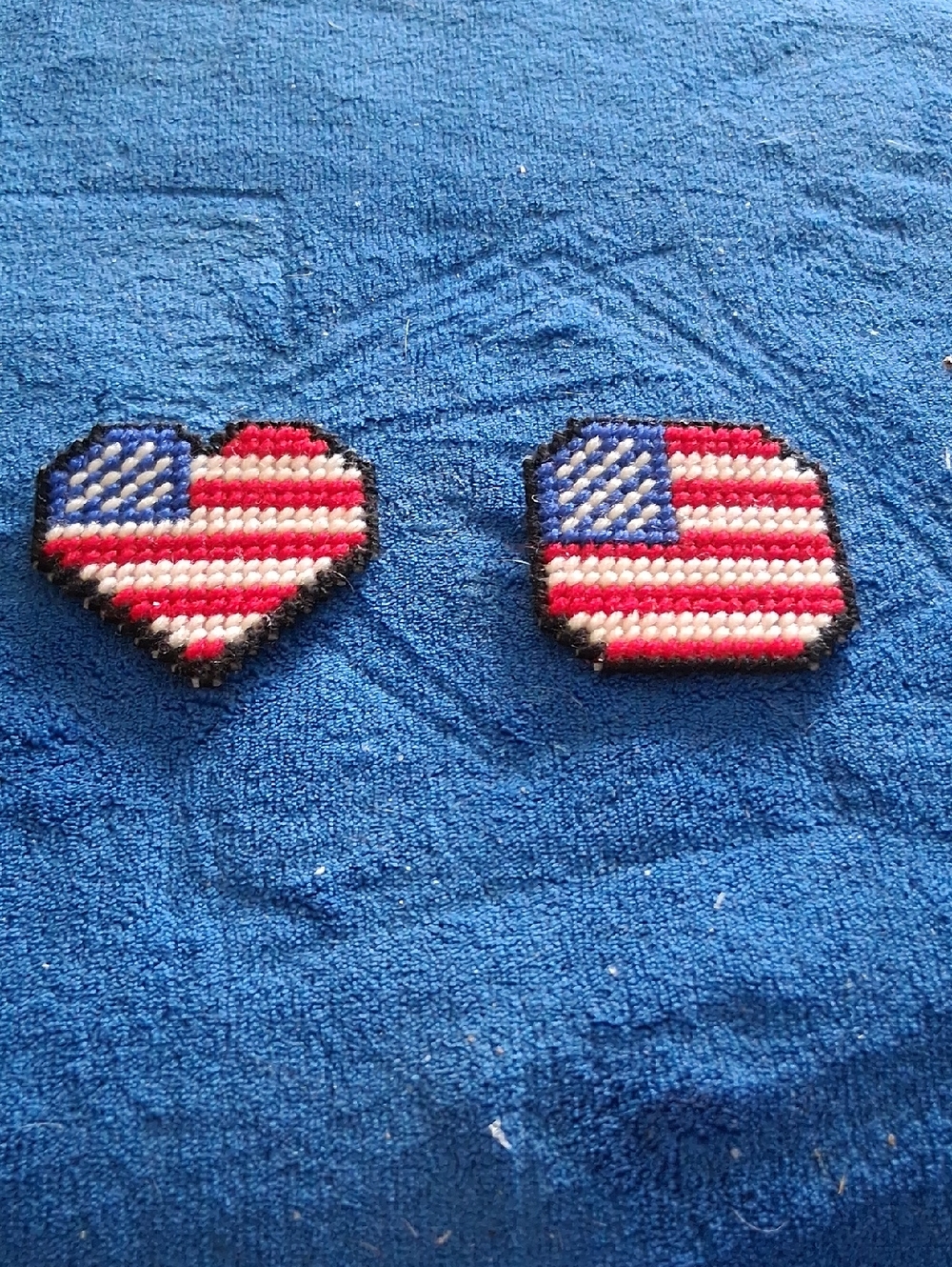 American Flag Magnets - Heart & Octagon
